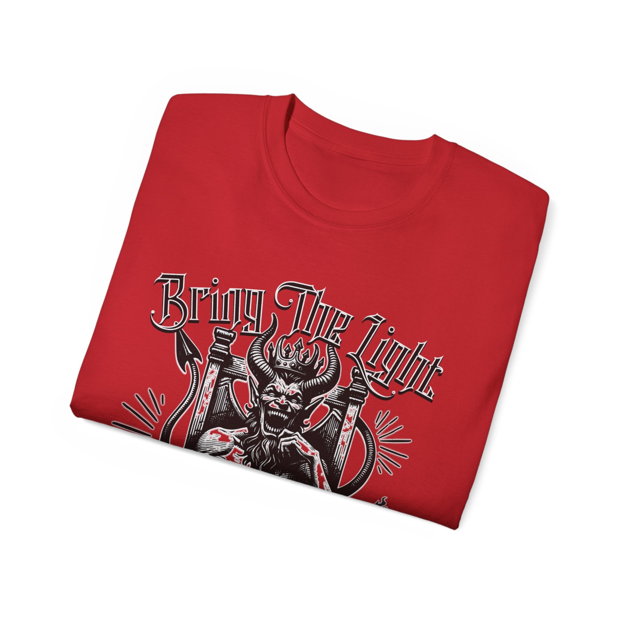 Bring The Light - Unisex Ultra Cotton Tee (Front) - Damned Threads